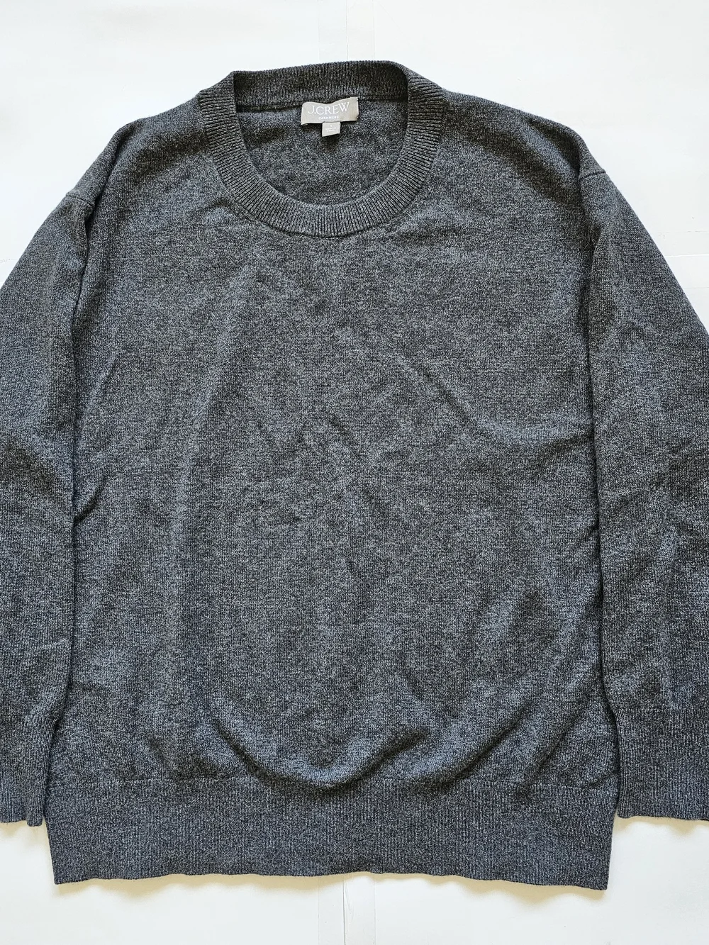 J. Crew Dark Charcoal Crewneck Sweater Sz. Small